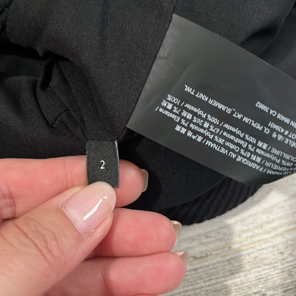 Theory Black Zip Jacket Size 2 - Picture 8 of 11